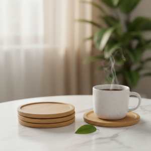 Artisan Oak Coaster Set